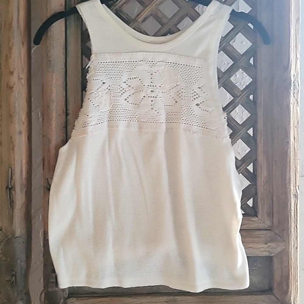 Free people boho crochet top